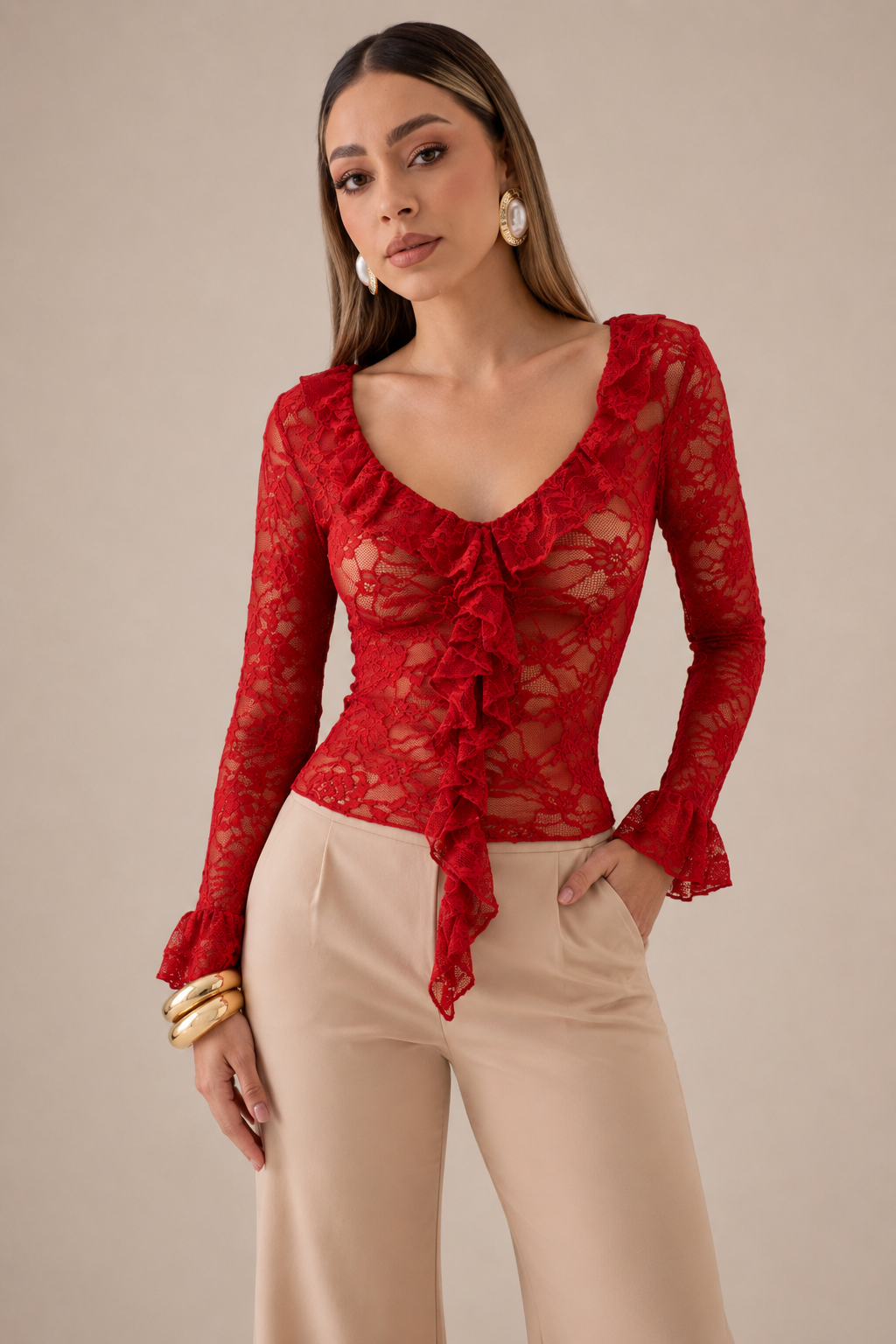 BLUSA ROUGE LACE