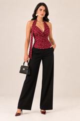 BLUSA VINO DE LUNARES PARISIENNE