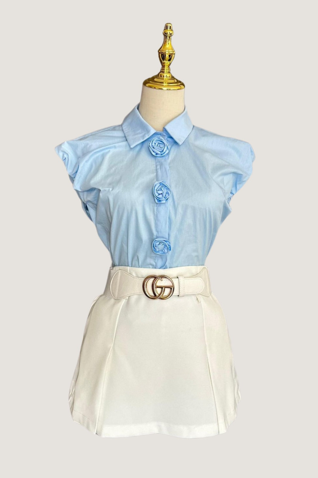 Camisa Botones de Flores