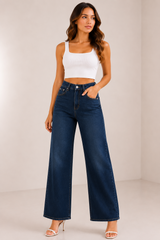 DARK INDIGO WIDE LEG