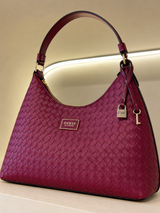 BOLSA GUESS ROJA TRENZADA