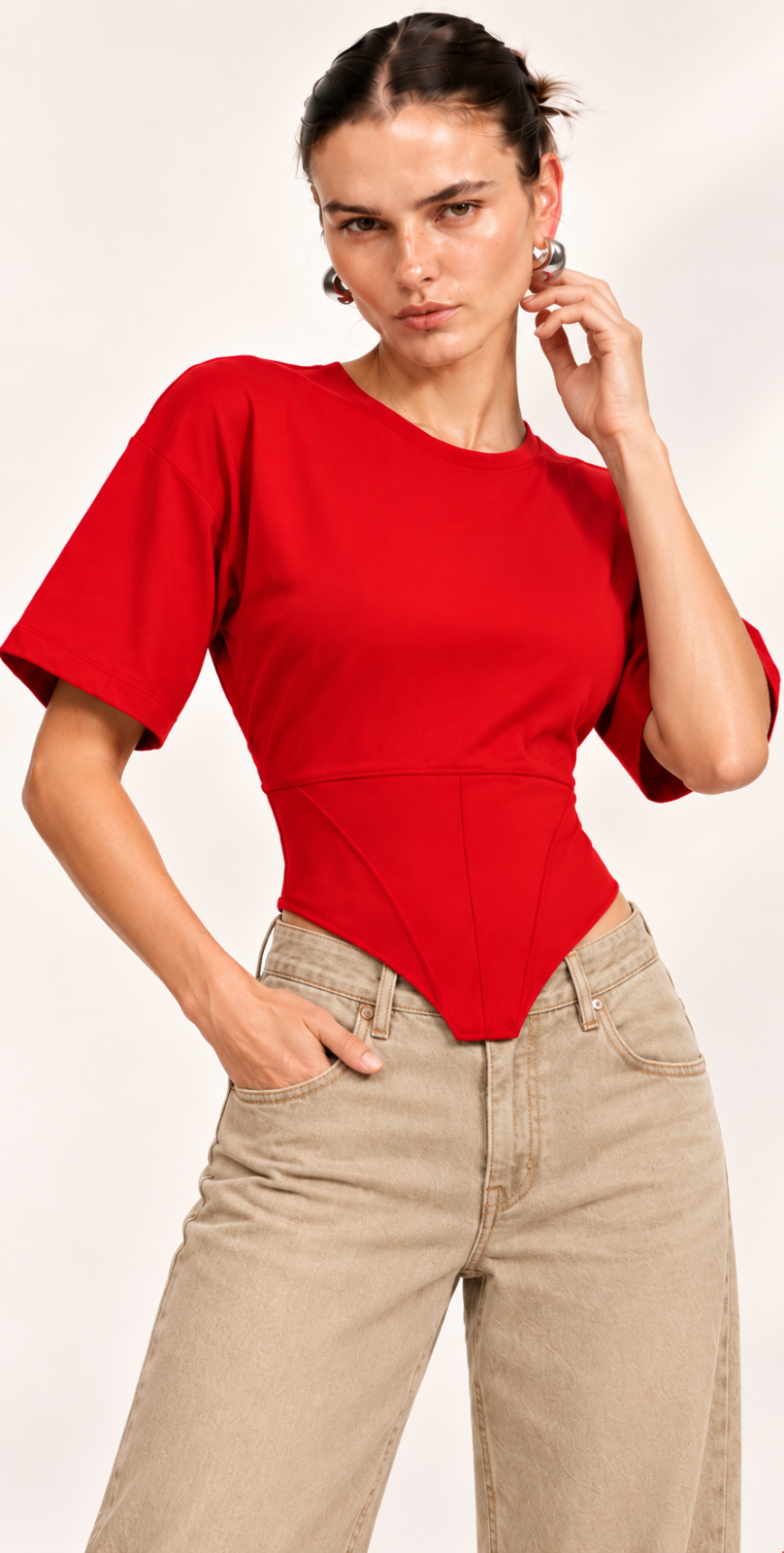 BLUSA ROJO RUBÍ SCULPT