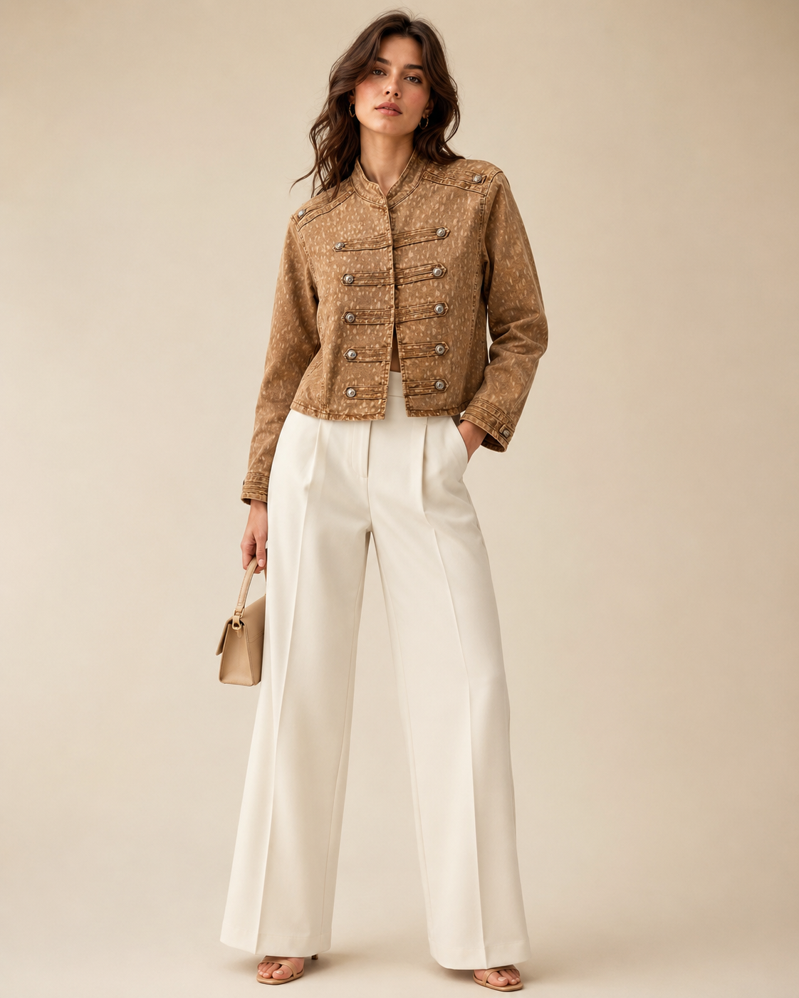 CHAQUETA  NAPOLEÓN BAMBI CARAMEL
