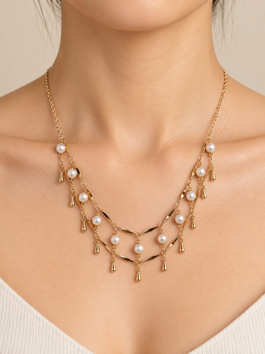 COLLAR DOBLE DE PERLAS