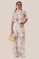 CONJUNTO PINK BOTANICAL LACE