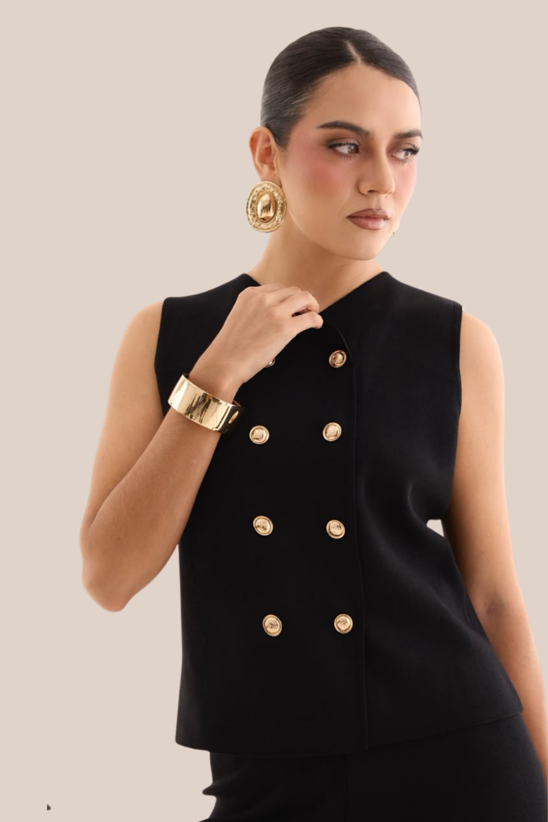 CONJUNTO SASTRERO MILÁN NEGRO