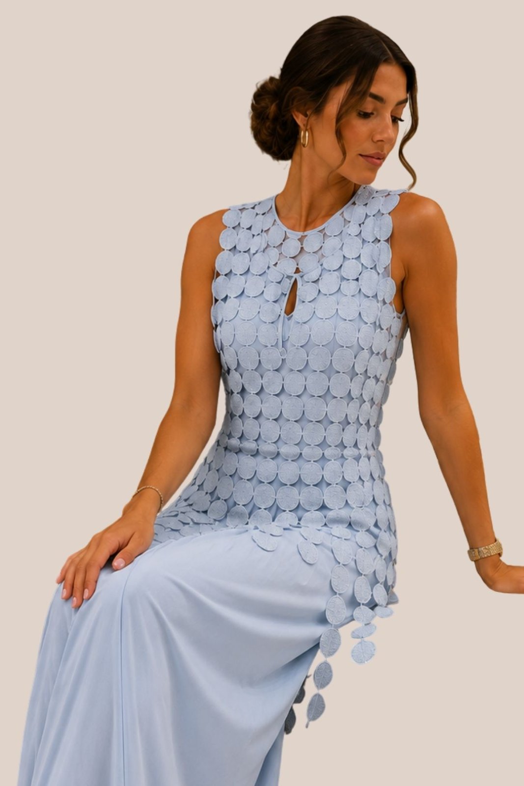 VESTIDO BLUE HALO DRESS