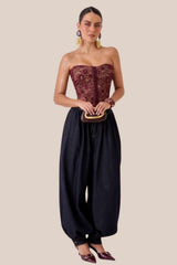 CORSÉ BORDEAUX LACE