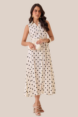 VESTIDO MIDI POLKA ELEGANCE