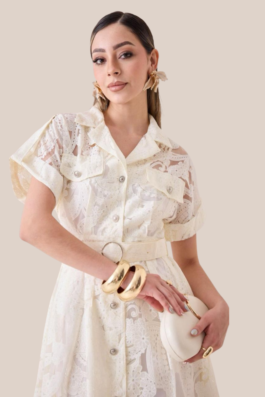 VESTIDO LACE IVORY