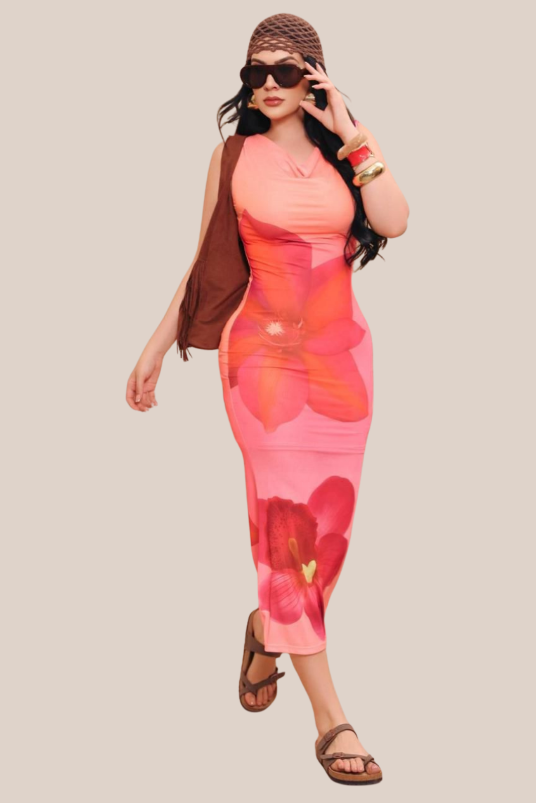 VESTIDO CORAL BLOSSOM