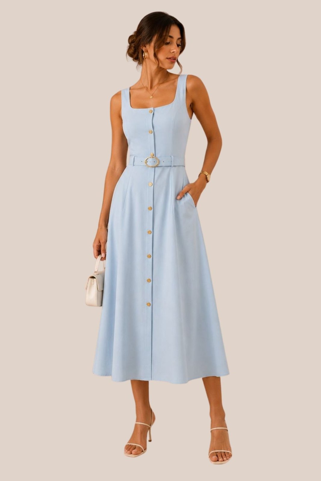 VESTIDO BLUE BELLE MIDI