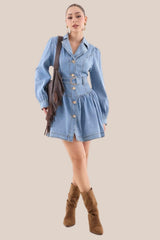 VESTIDO DENIM CELESTE