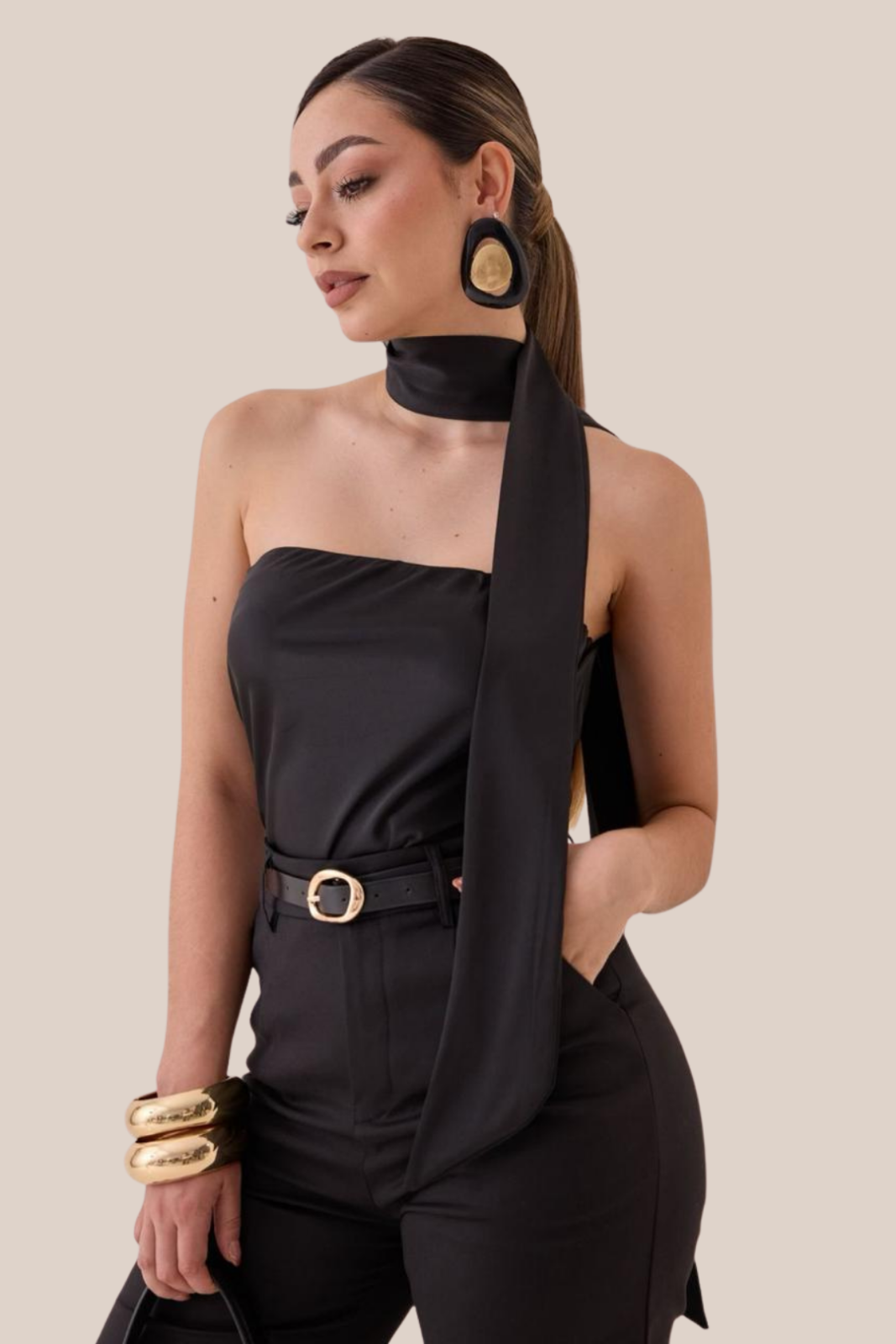 SET NOIR ELEGANCE CON MASCADA