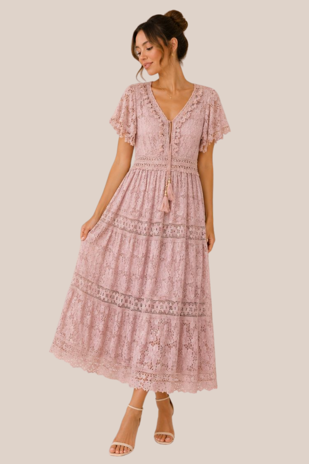 Vestido Blush Lace Dream