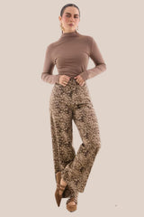 PANTALÓN ANIMAL PRINT CAFÉ