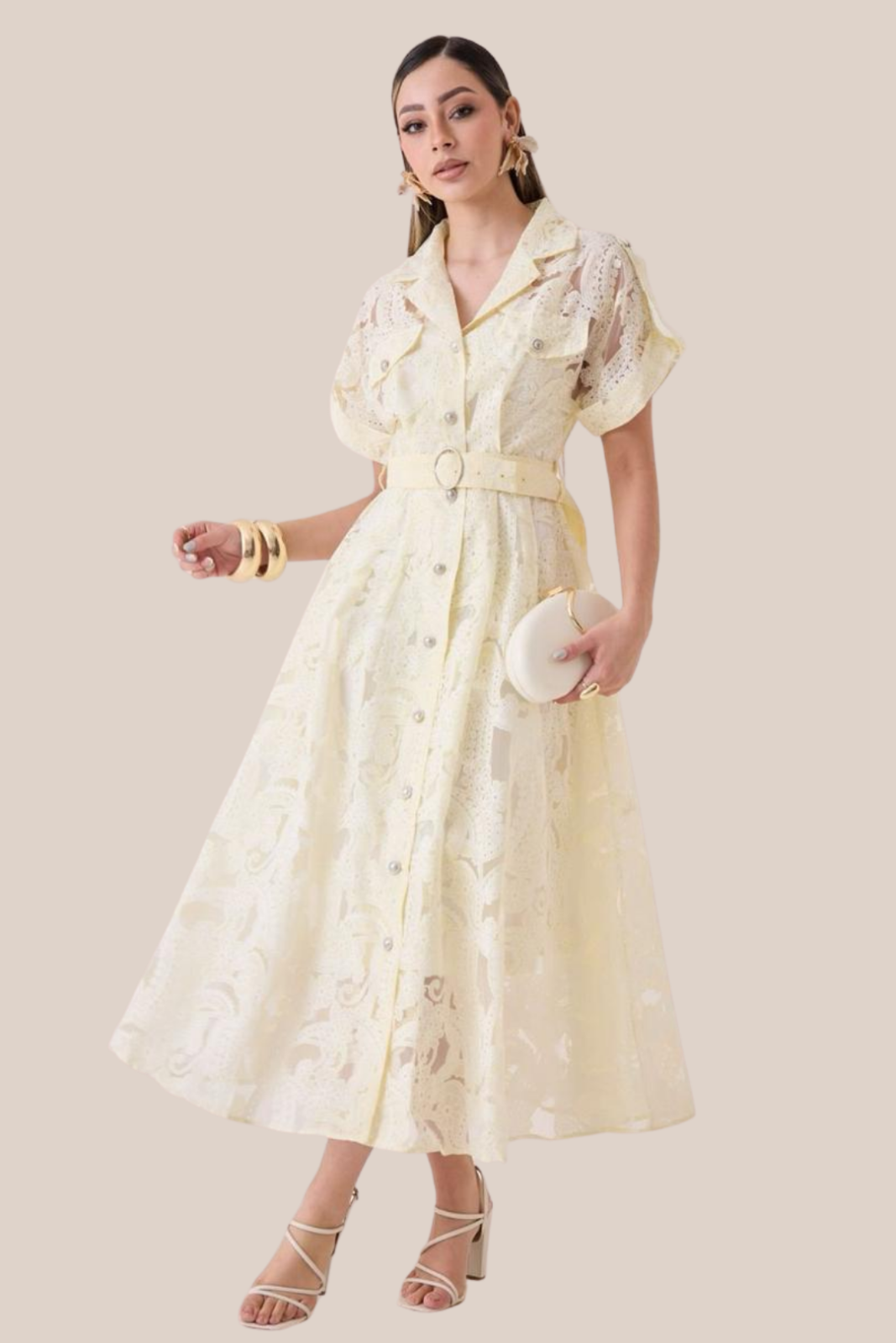 VESTIDO LACE BUTTER