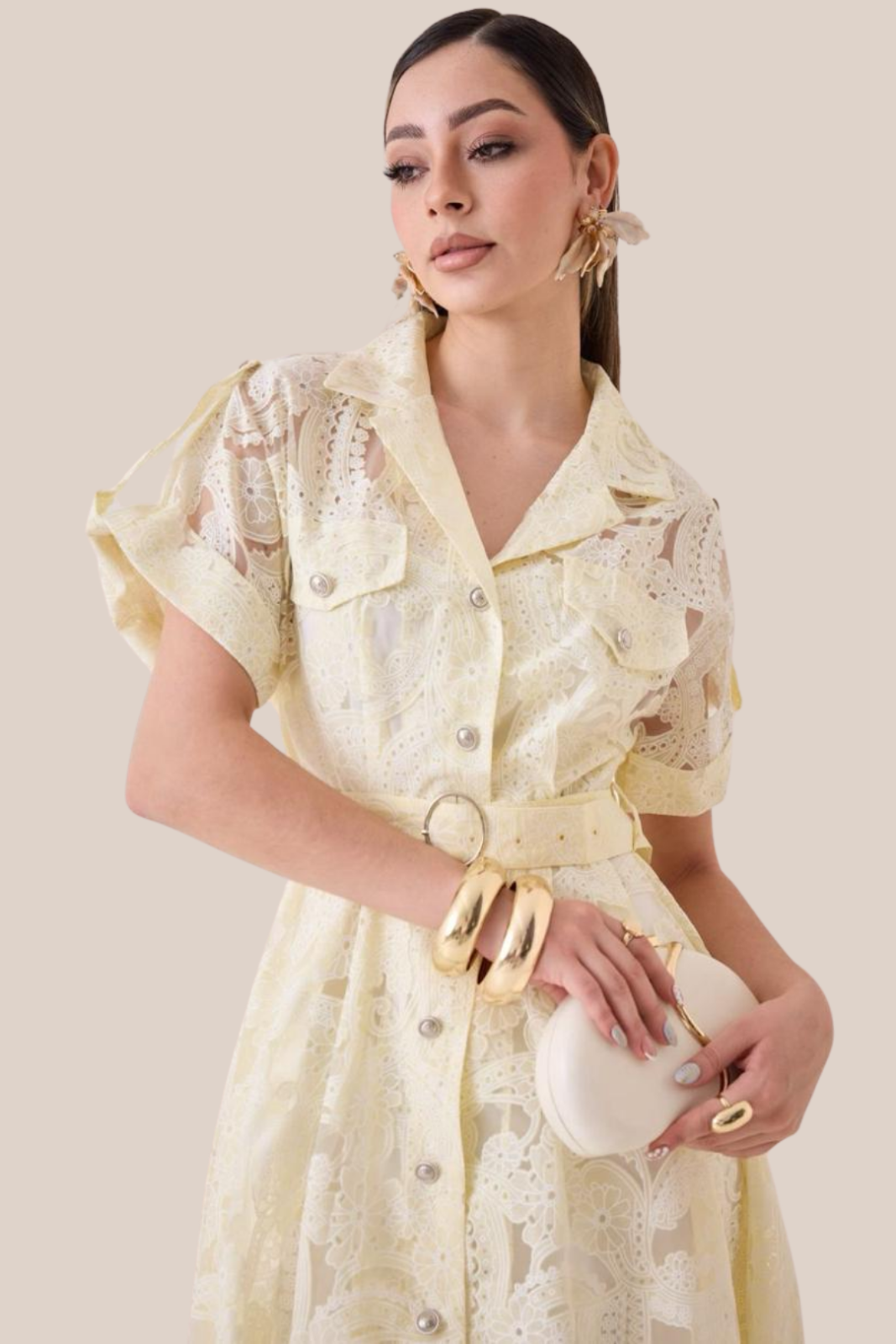 VESTIDO LACE BUTTER