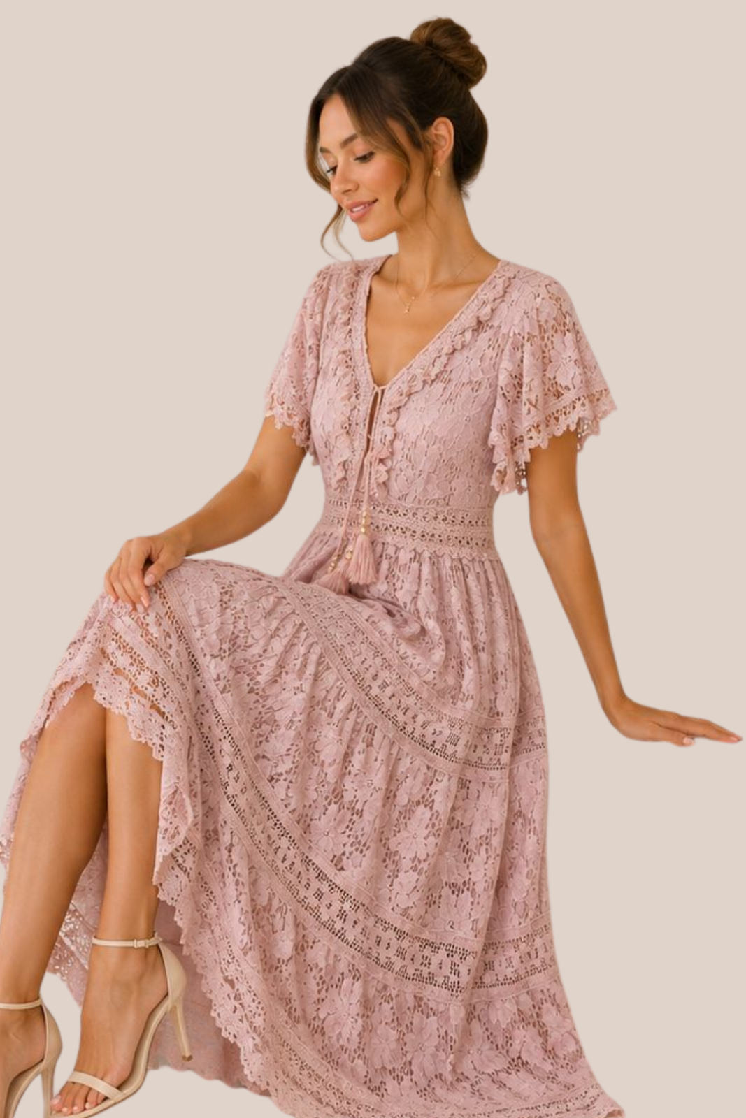 Vestido Blush Lace Dream