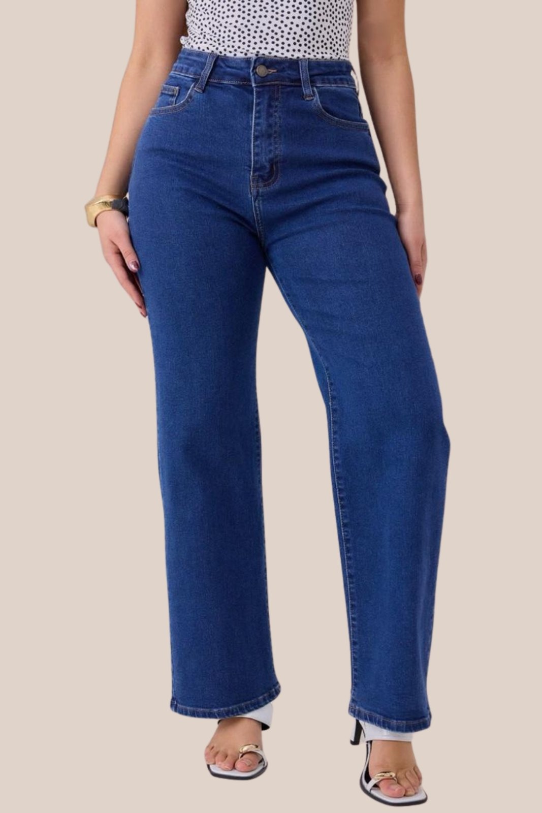 JEANS STRAIGHT AZUL