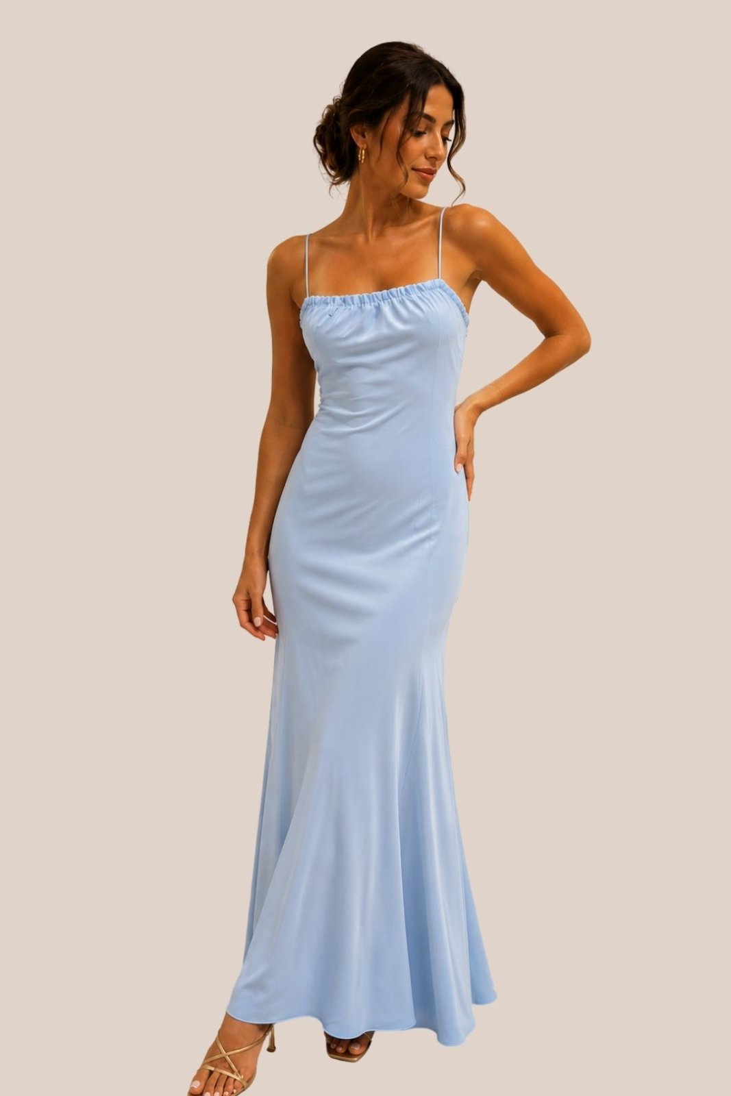 Vestido Blue Whisper Maxi Dress