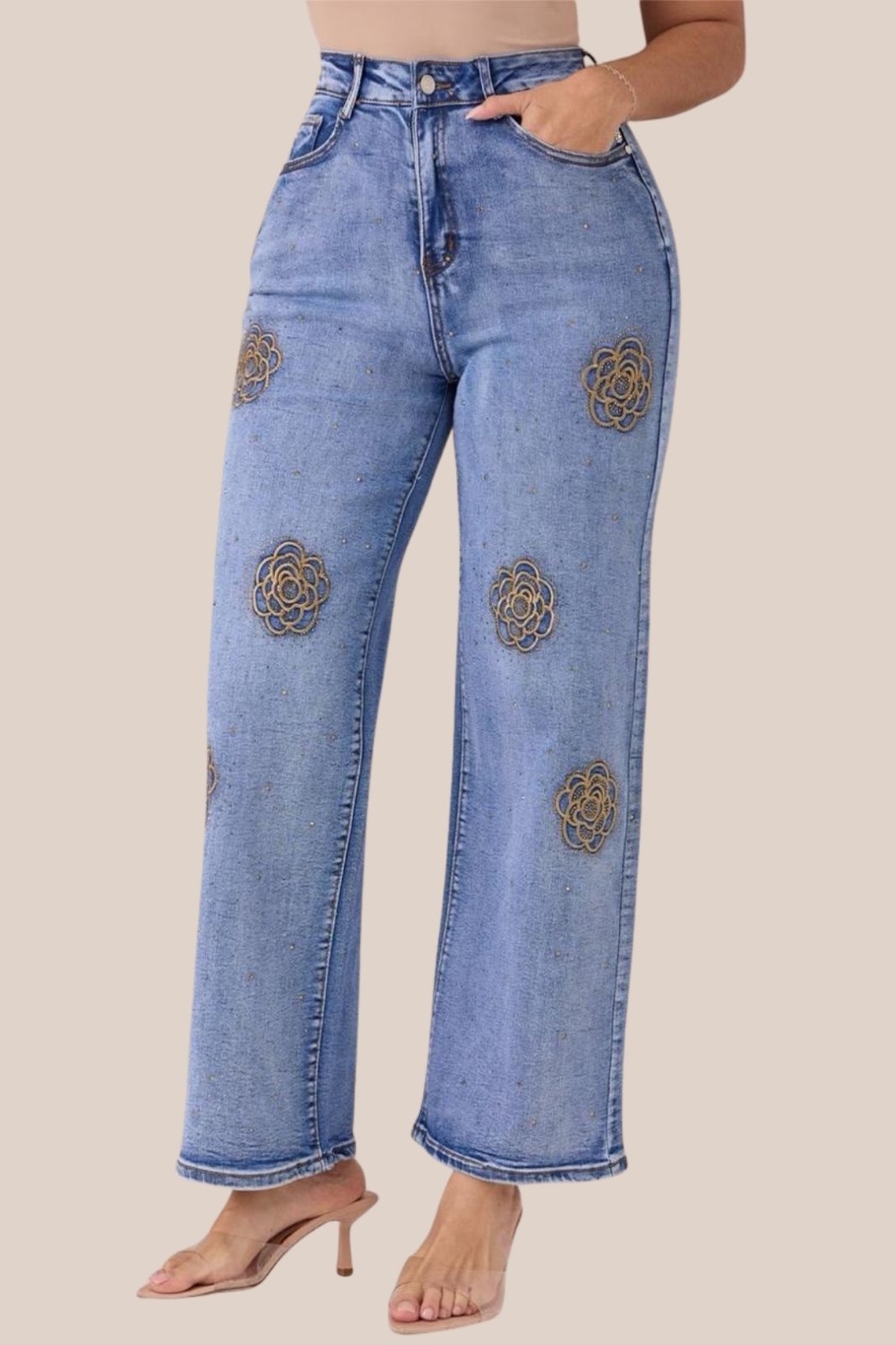 JEANS FLORAL