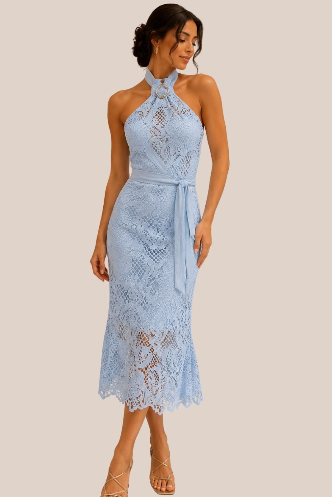 Vestido Celeste Éclat Dress
