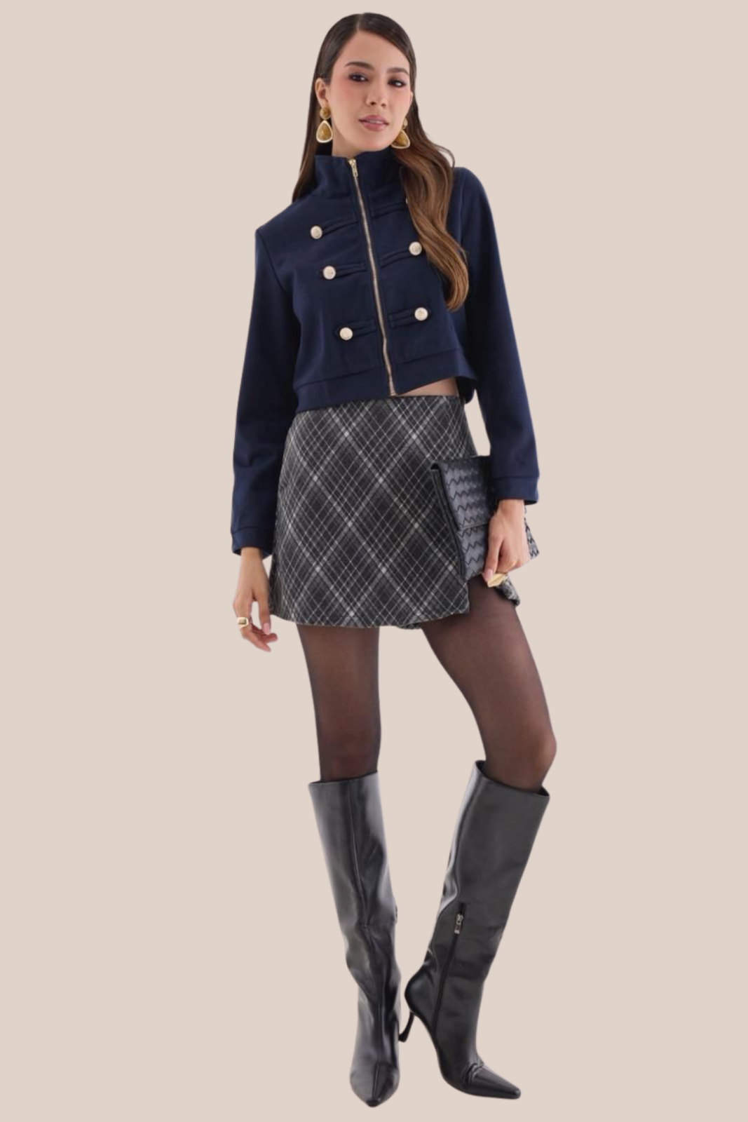 CHAQUETA ESTILO NAPOLEÓN NAVY