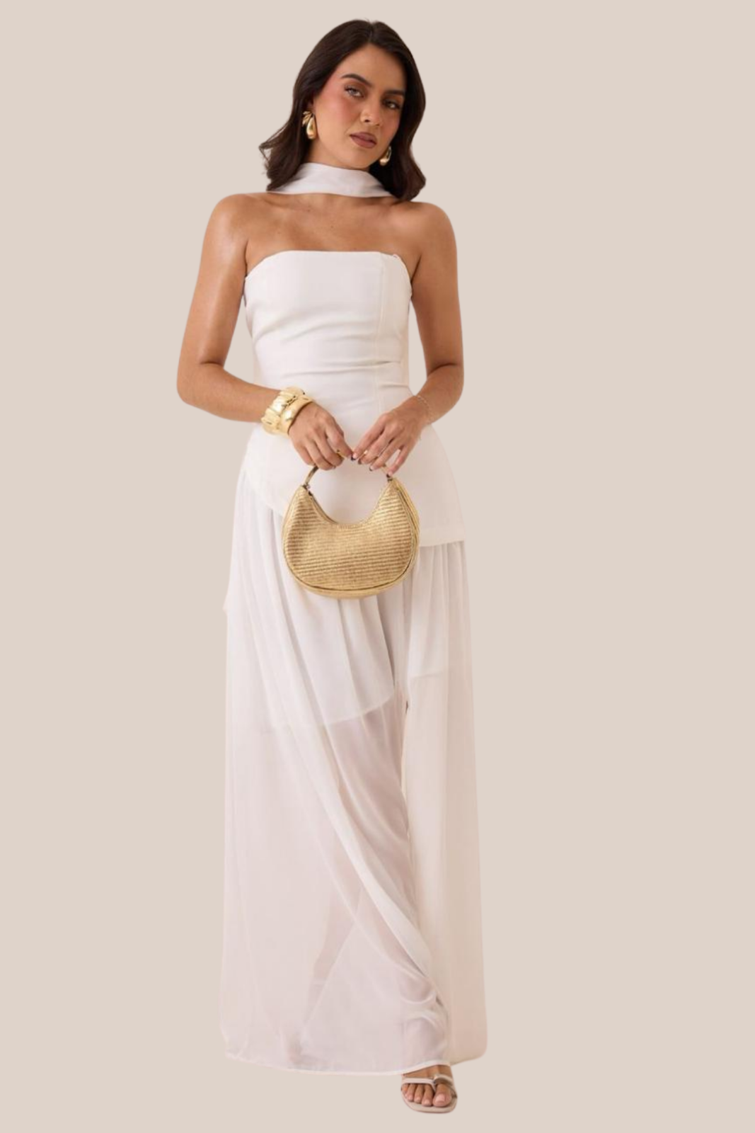 VESTIDO MAXI BLANCO CELESTIAL