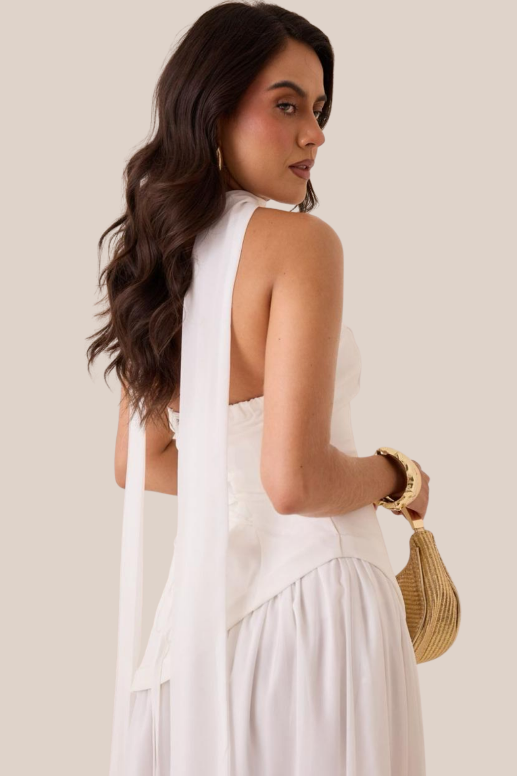 VESTIDO MAXI BLANCO CELESTIAL