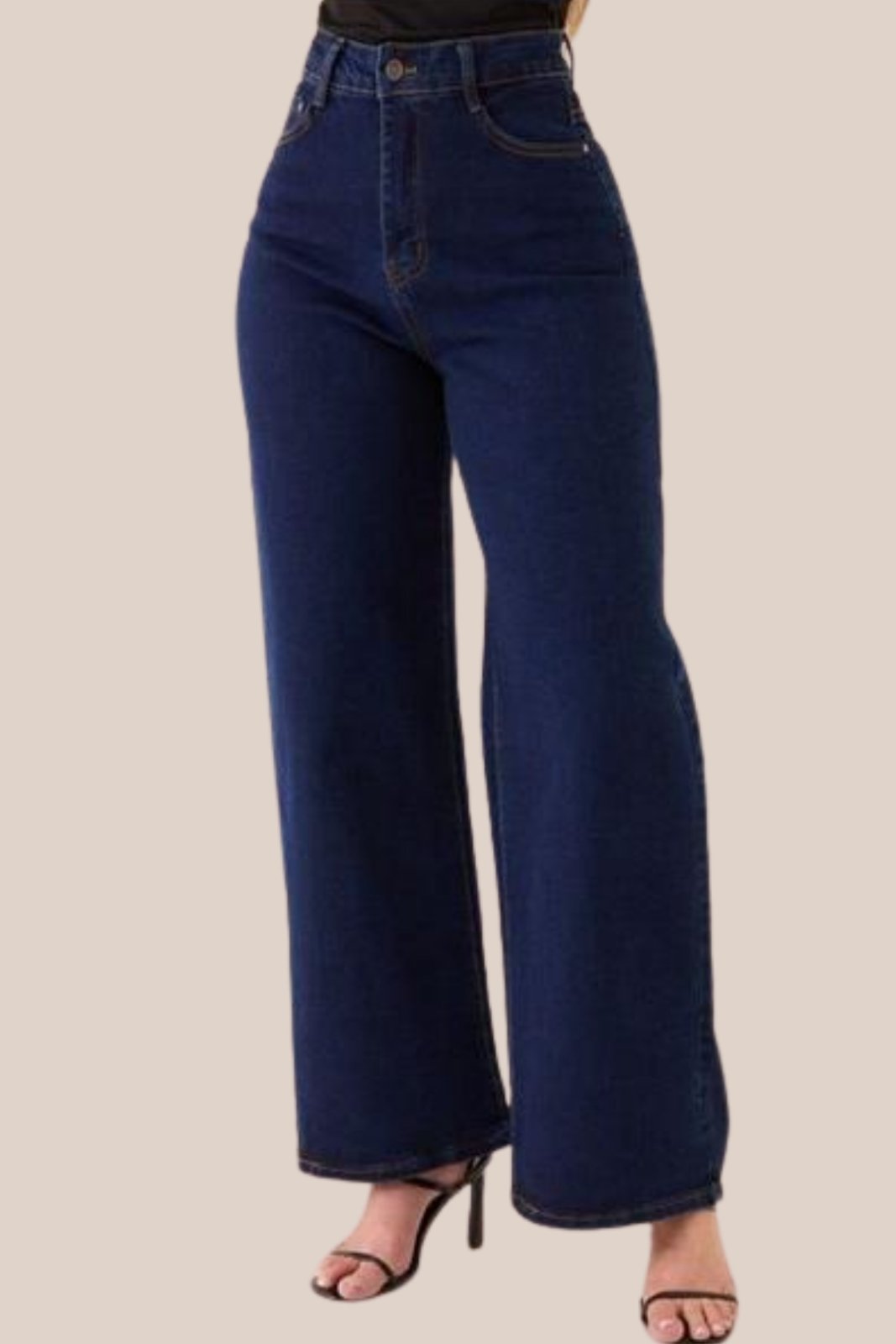 JEANS PALAZZO ÍNDIGO