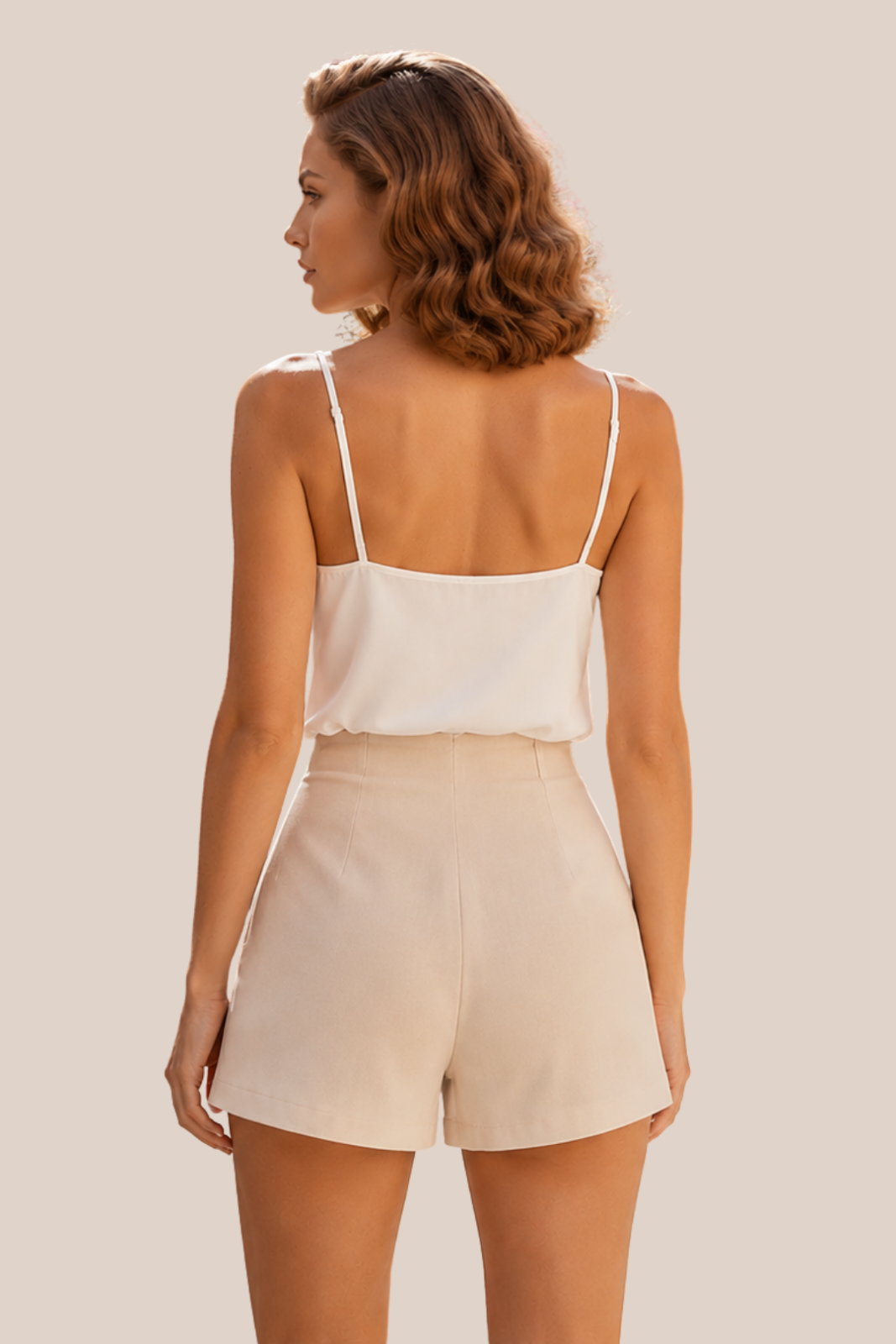 Short Beige Elegance