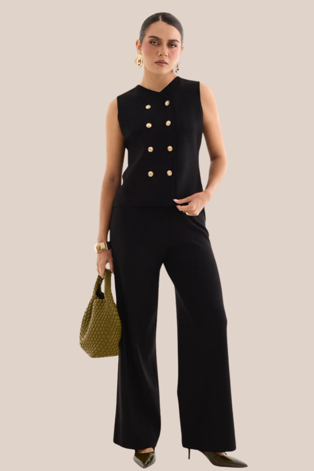 CONJUNTO SASTRERO MILÁN NEGRO