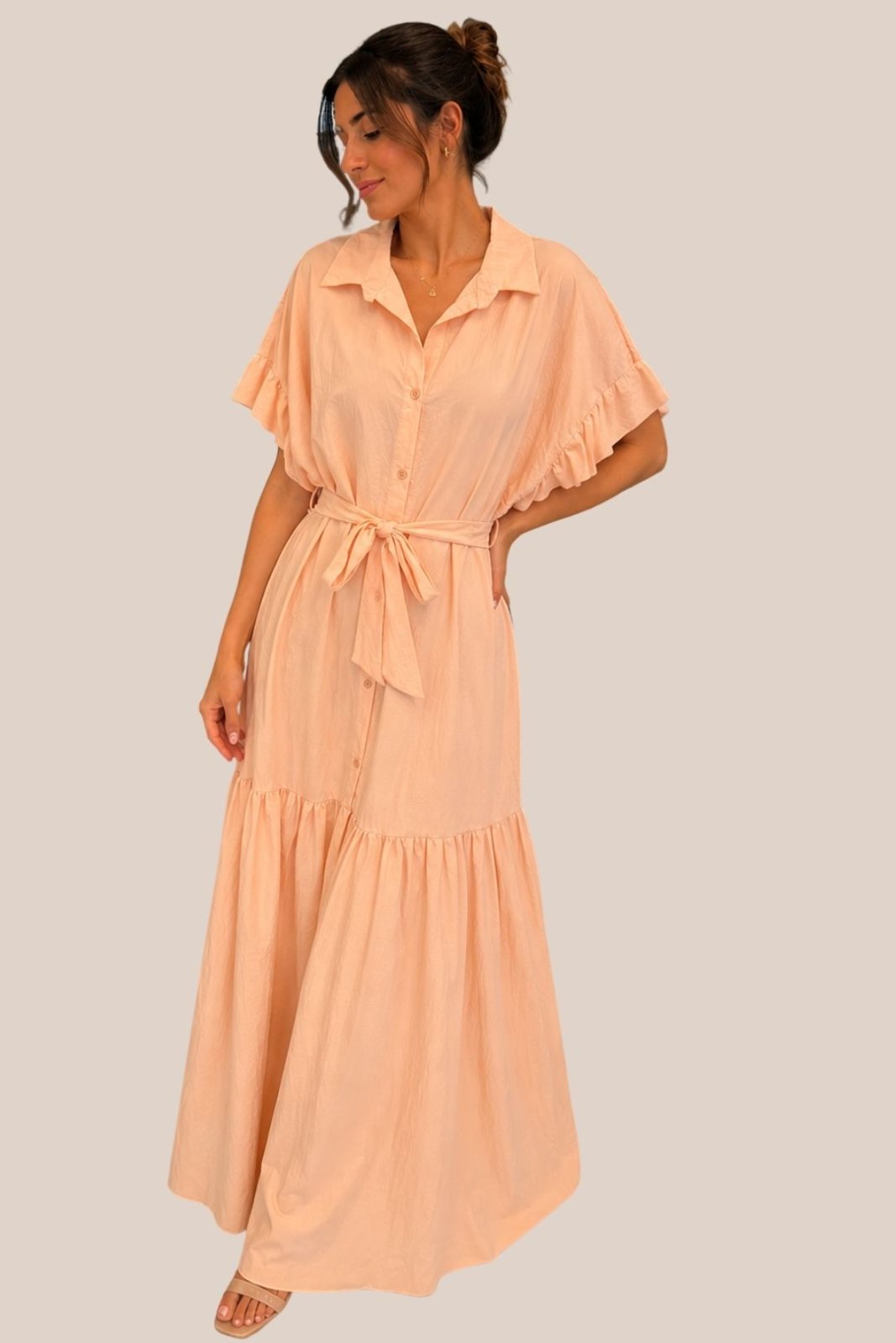 Vestido Largo Peach Breeze