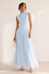 VESTIDO CELESTE ÉLÉGANCE