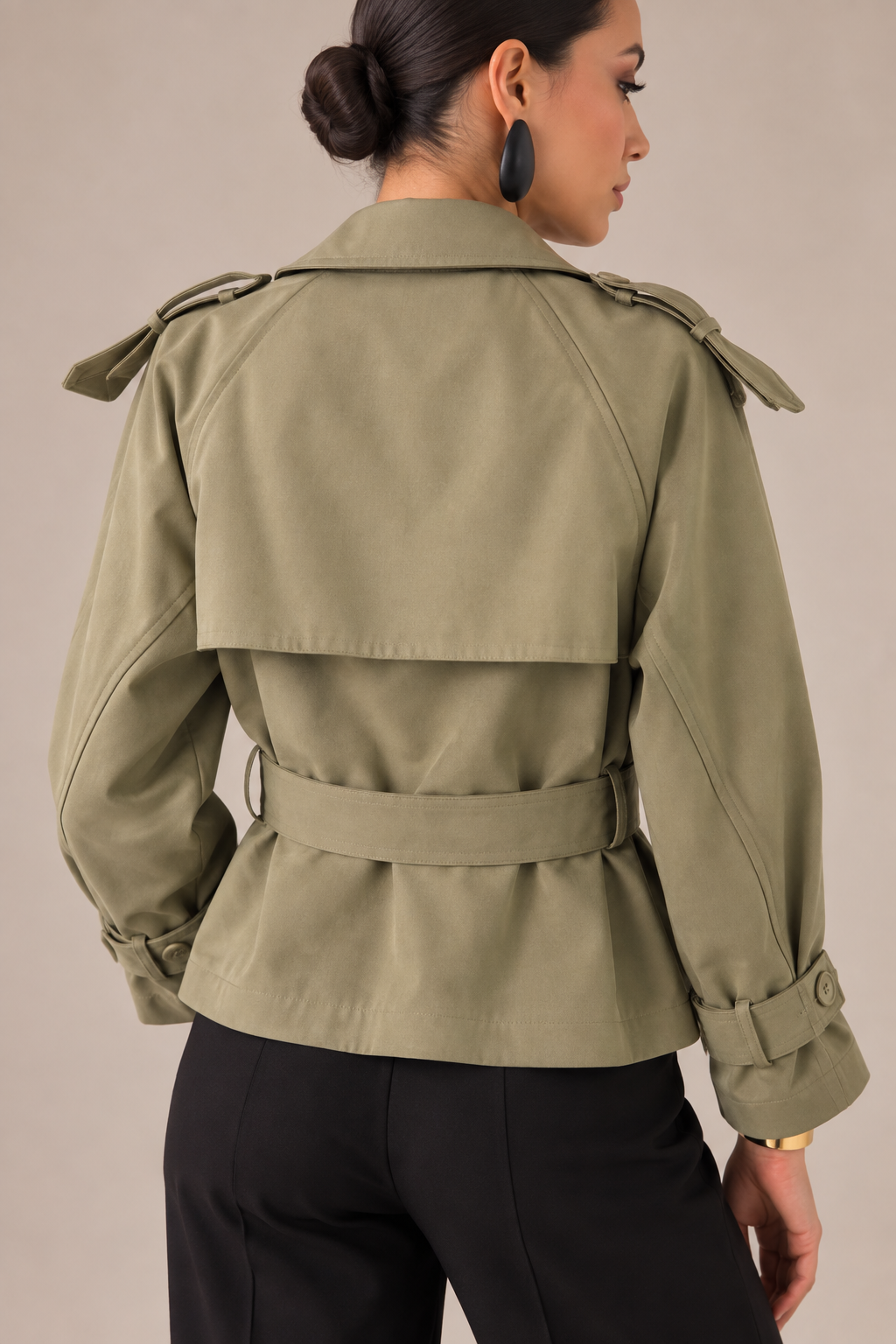 TRENCH JACKET OLIVE PARIS