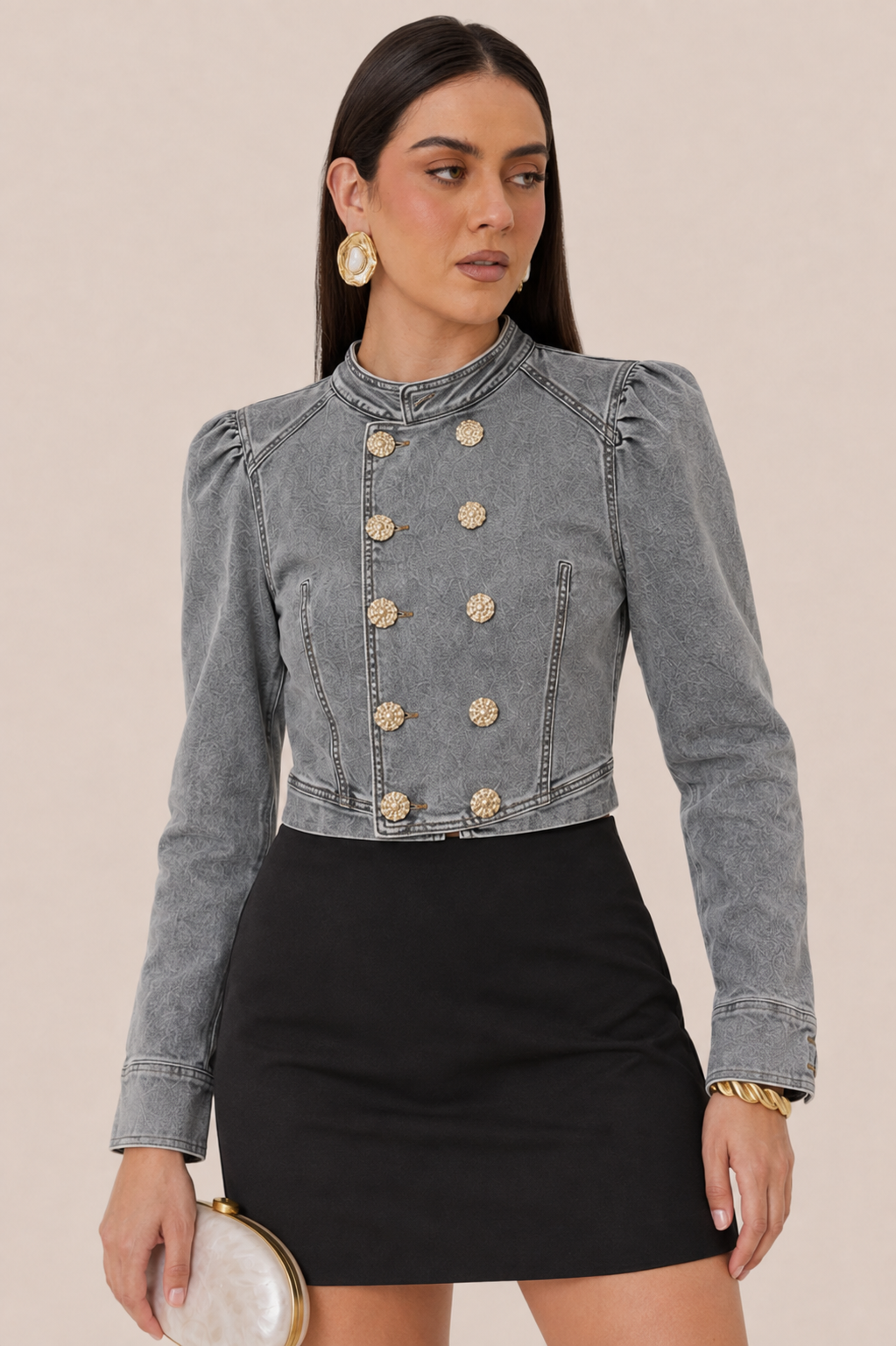CHAMARRA DENIM ROYAL