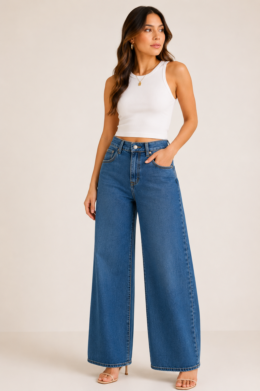 MIDNIGHT BLUE WIDE LEG