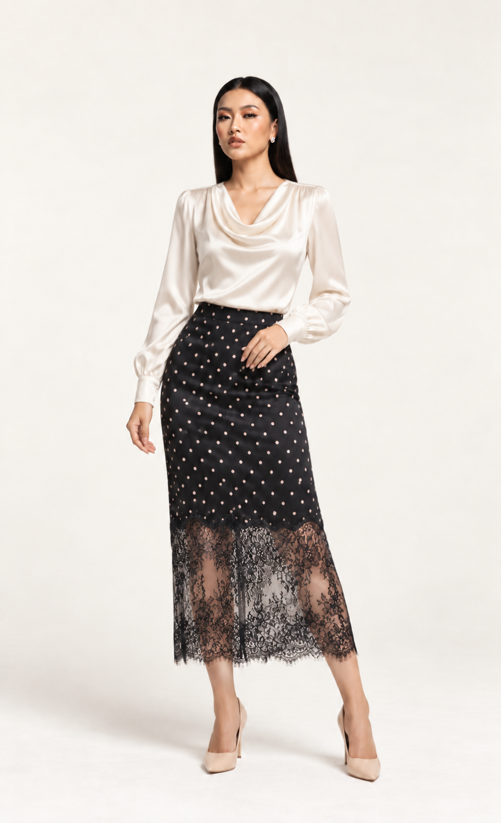 FALDA MIDNIGHT LACE