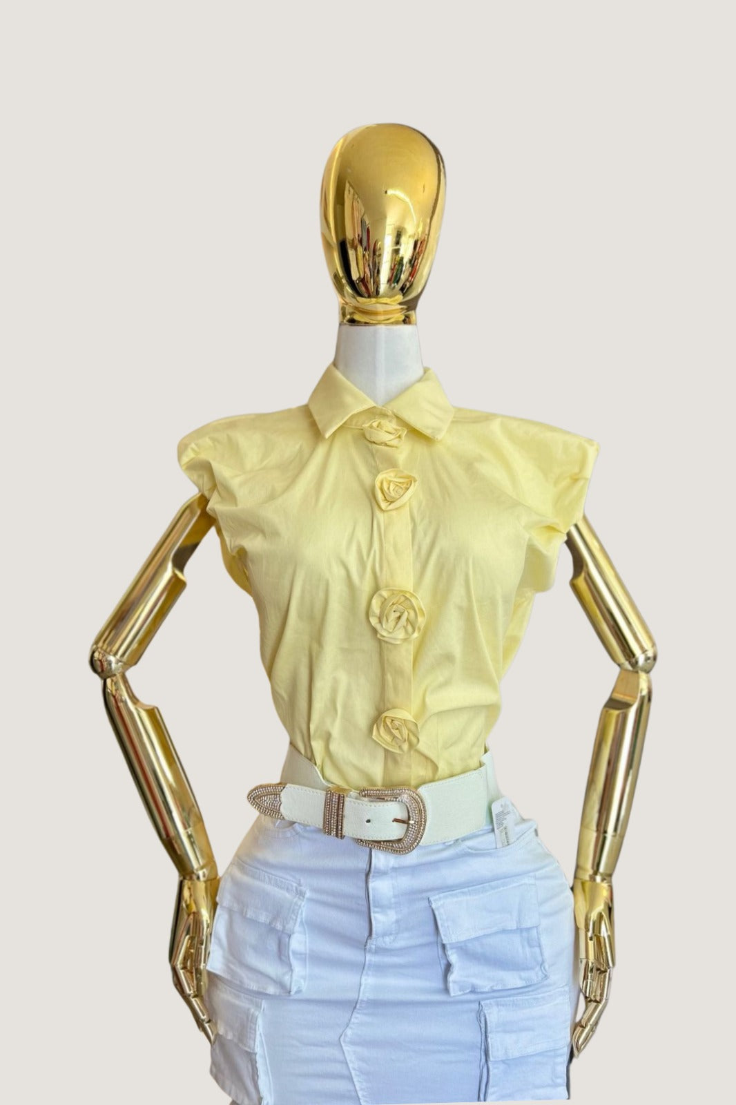 Camisa Botones de Flores