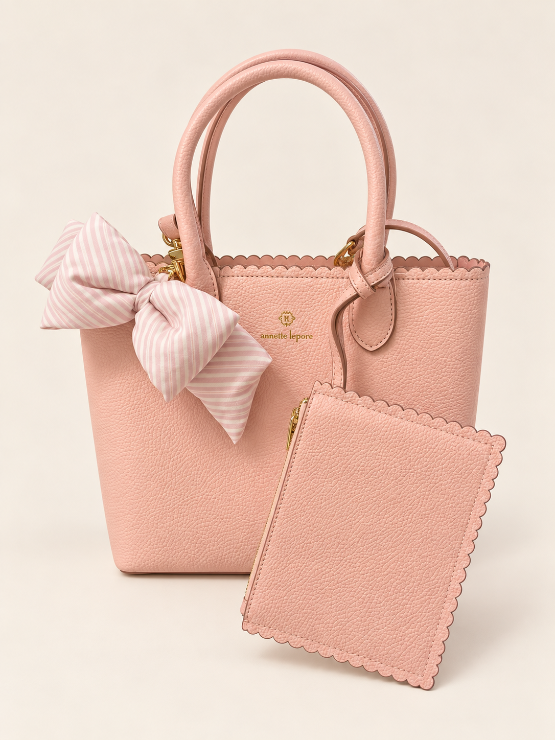 BOLSA ANNETTE LEPORE BLUSH BOW
