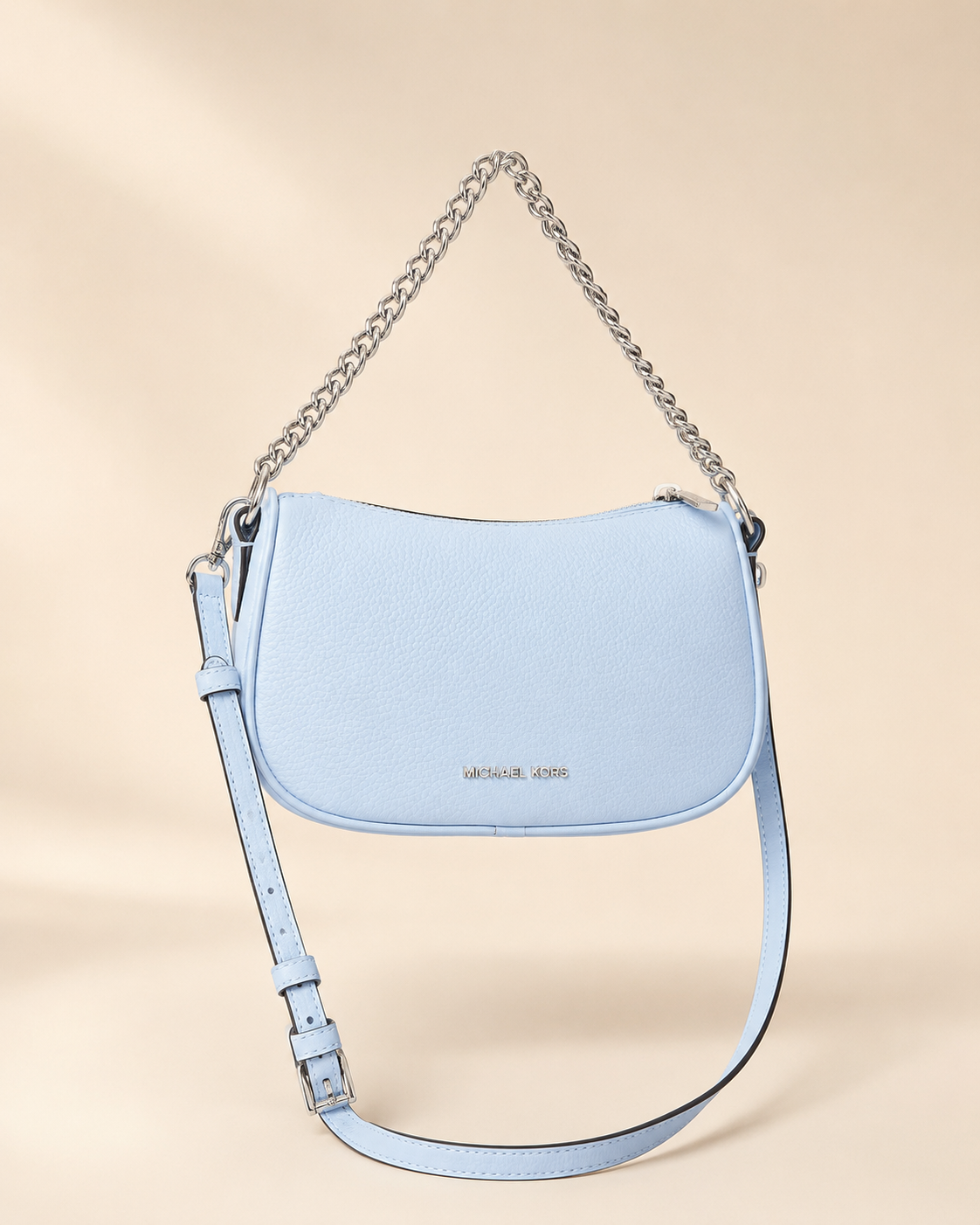 BOLSA MICHAEL KORS DE HOMBRO AZUL CIELO