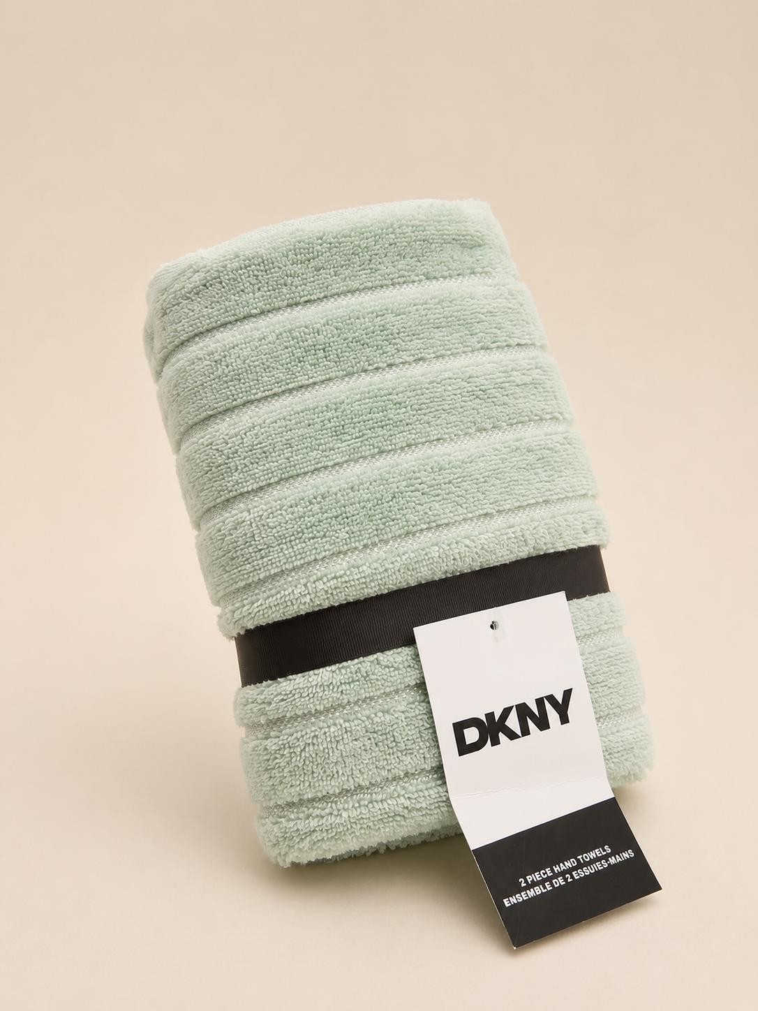 SET DE TOALLAS DE MANO DKNY VERDE MENTA