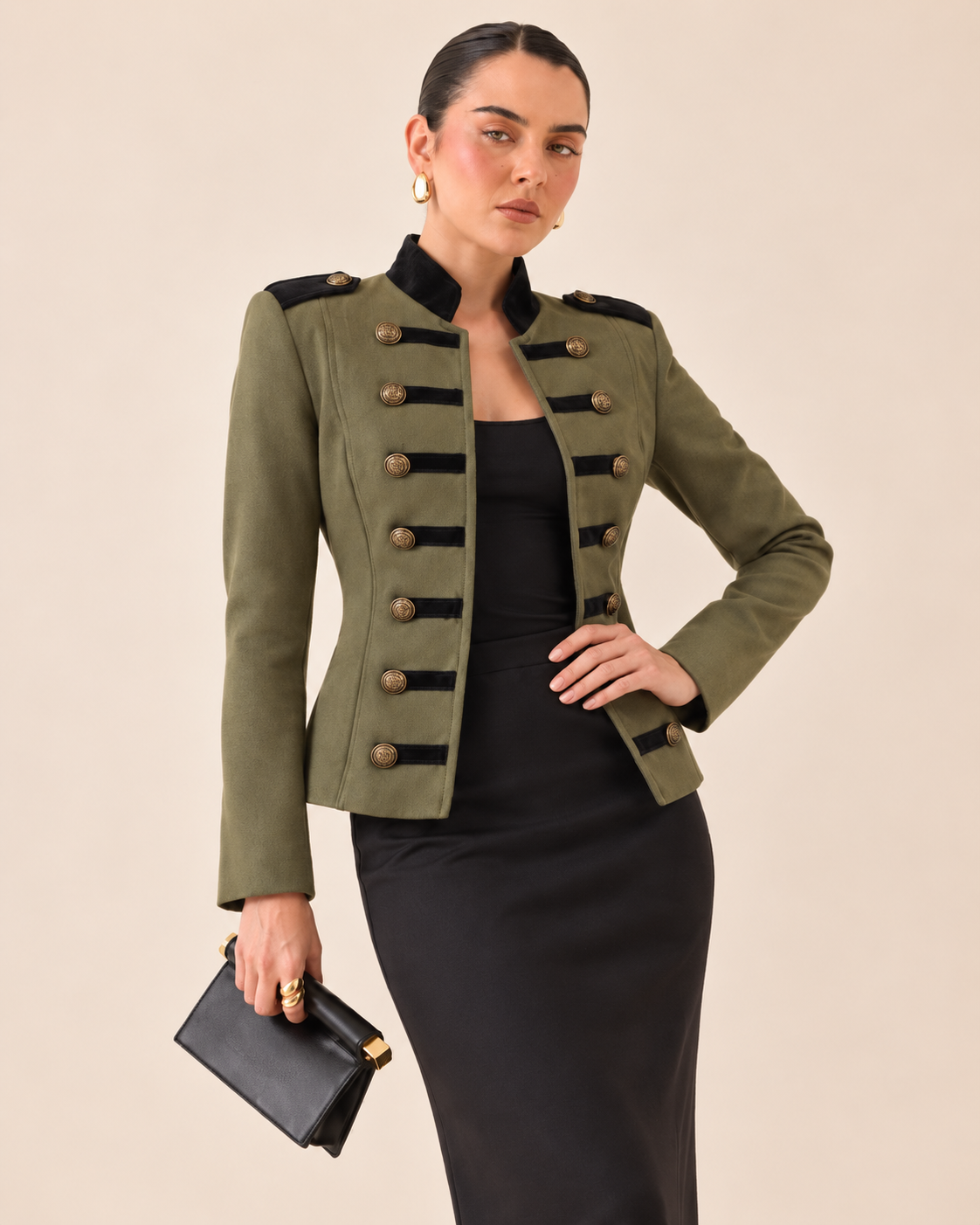 CHAQUETA MILITAR ÉLITE VERDE OLIVO