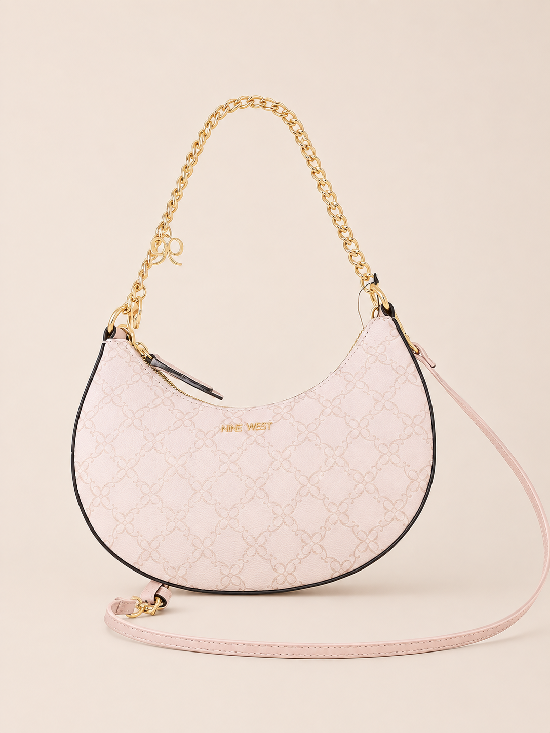 BOLSA NINE WEST BEIGE MONOGRAMA