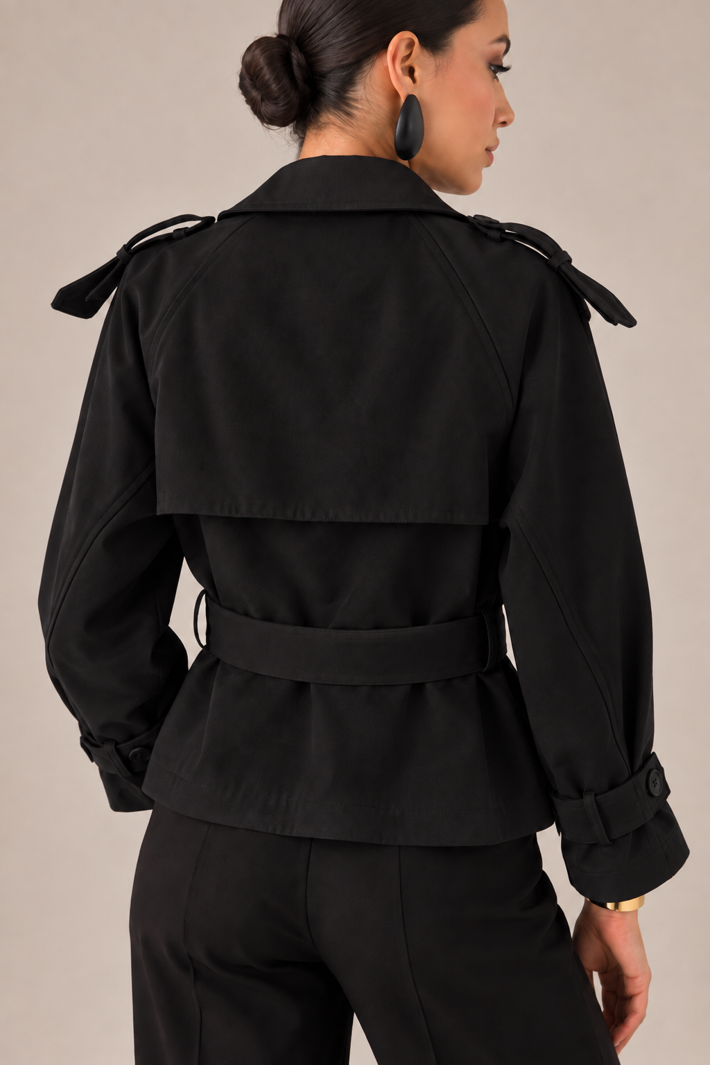 TRENCH JACKET NOIR PARIS