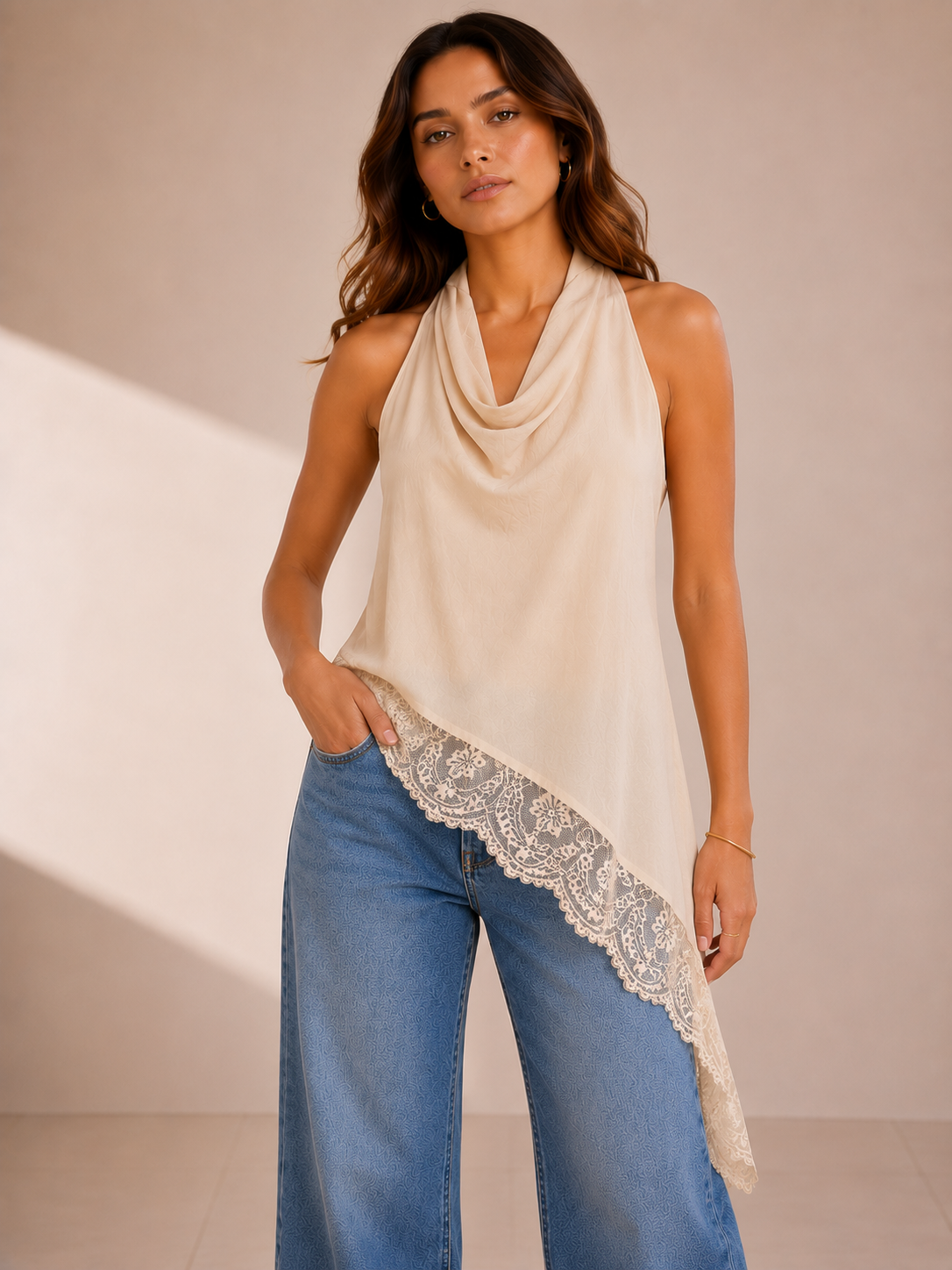 PEARL ASYMMETRIC HALTER