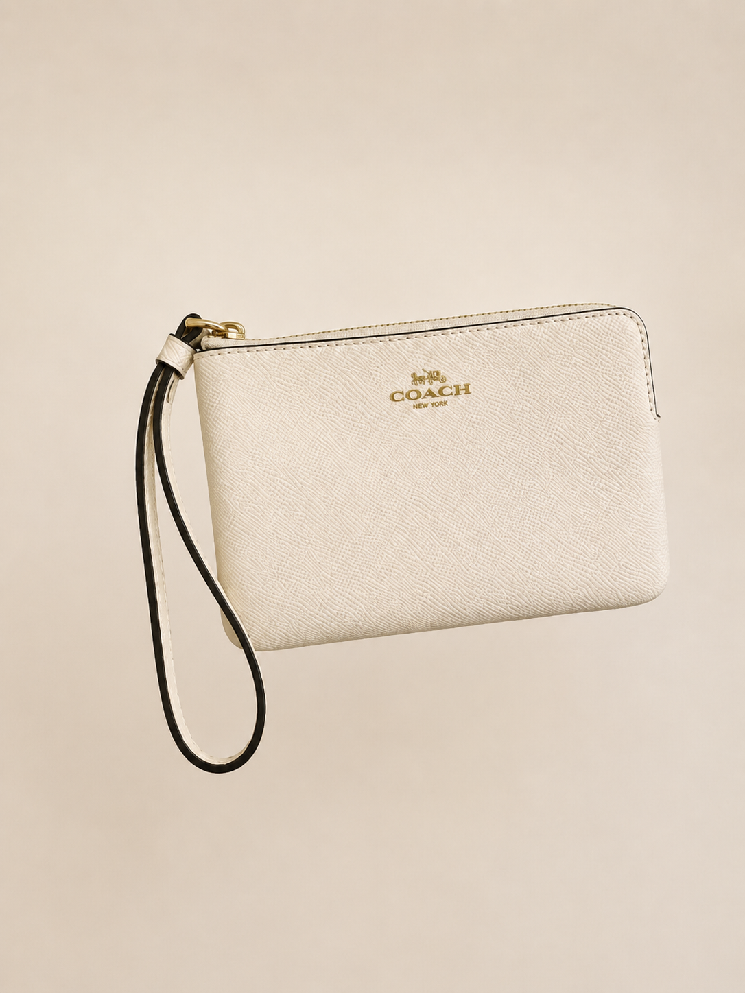 MUÑEQUERA COACH BLANCA CON CORREA