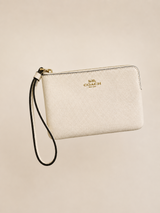 MUÑEQUERA COACH BLANCA CON CORREA
