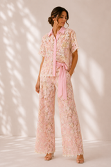 Conjunto Floral Rosé